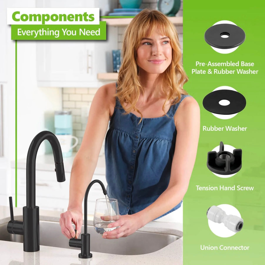Modern RO Faucet - Matte Black