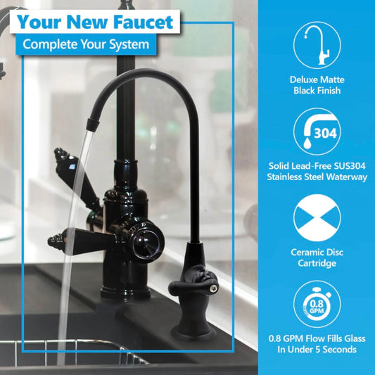 Deluxe RO Faucet - Matte Black