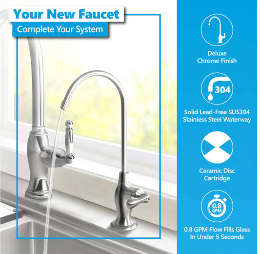 Deluxe RO Faucet - Chrome