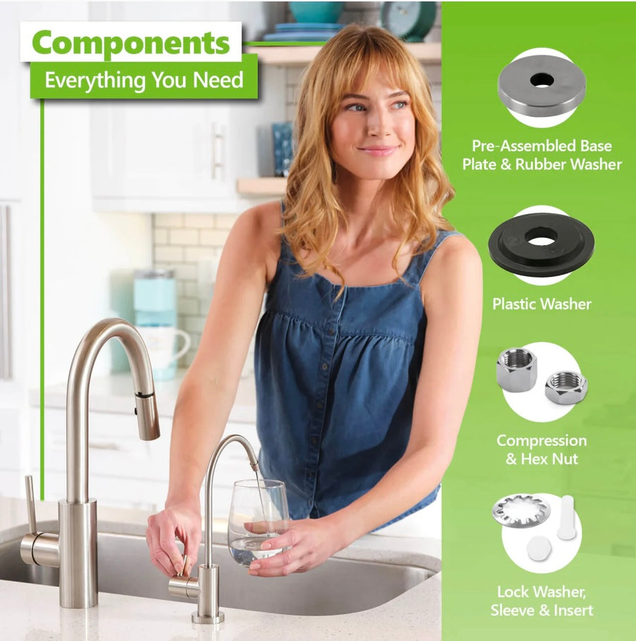 Modern RO Faucet - Brushed Nickel