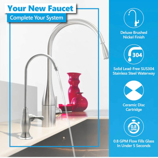 Deluxe RO Faucet - Brushed Nickel
