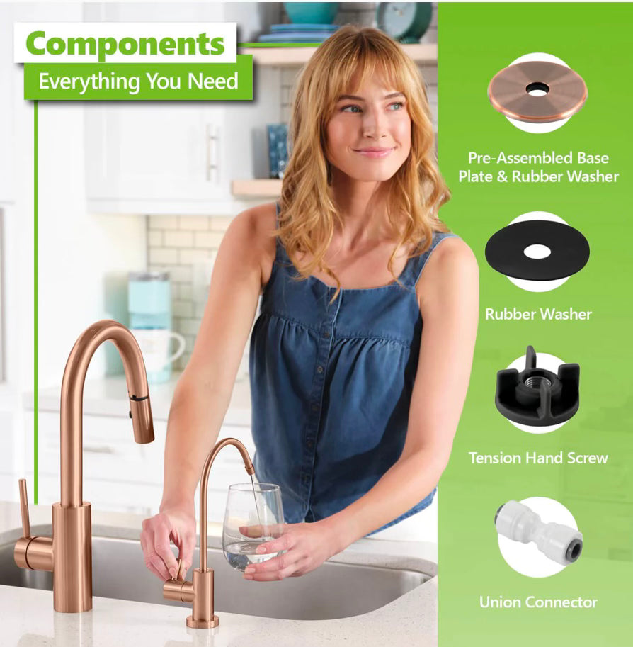 Modern RO Faucet - Brushed Copper